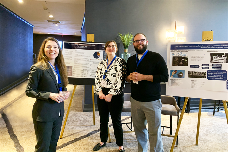 Department of Communication graduate students presented their work at the annual Eastern Communication Convention in April 2022.