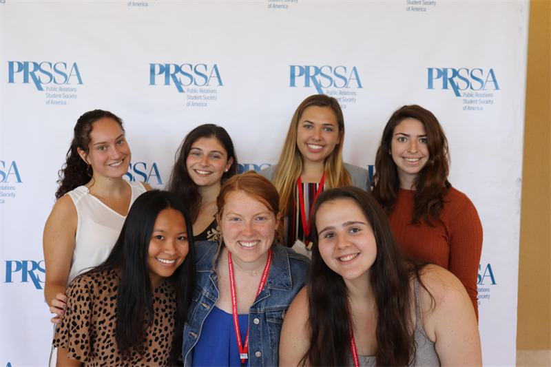 Student memebers of the UD PRSSA pose for a photo