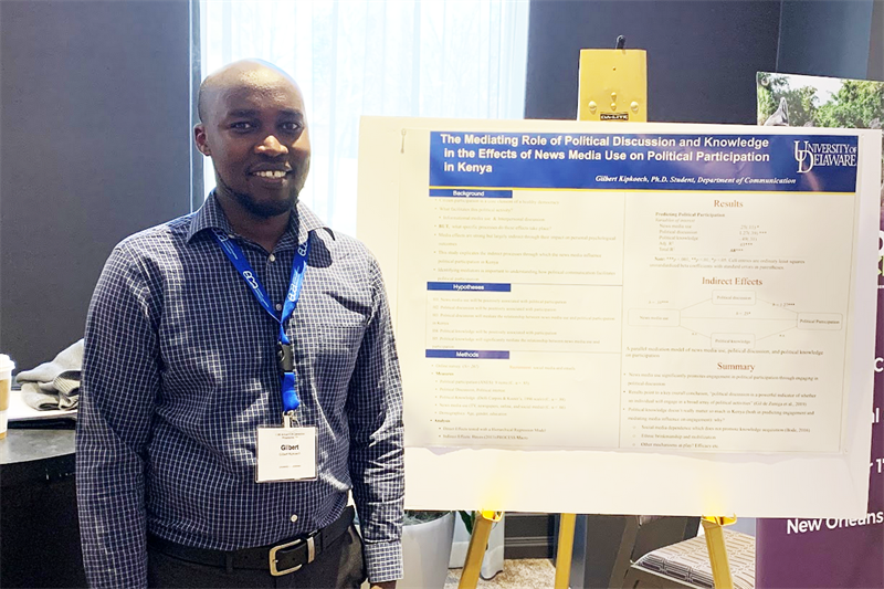 Ph.D. student Gilbert Kipkoech presented his paper at the annual ECA Convention in April 2022.