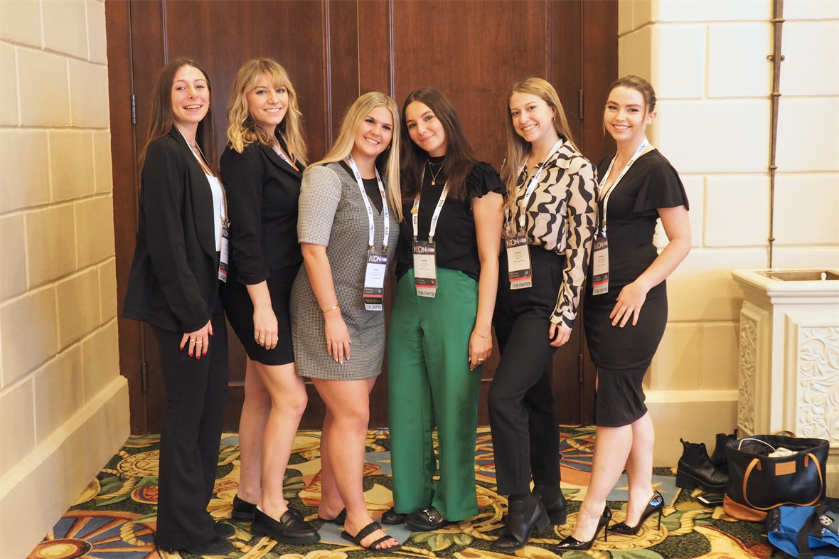 PRSSA UD executive board members at PRSSA's ICON 2022 conference on November 14.